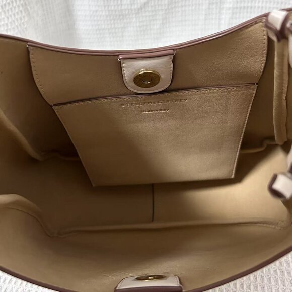 NEW Stella McCartney Logo Slouchy Hobo Tote Bag IN WHITE - Picture 9 of 9